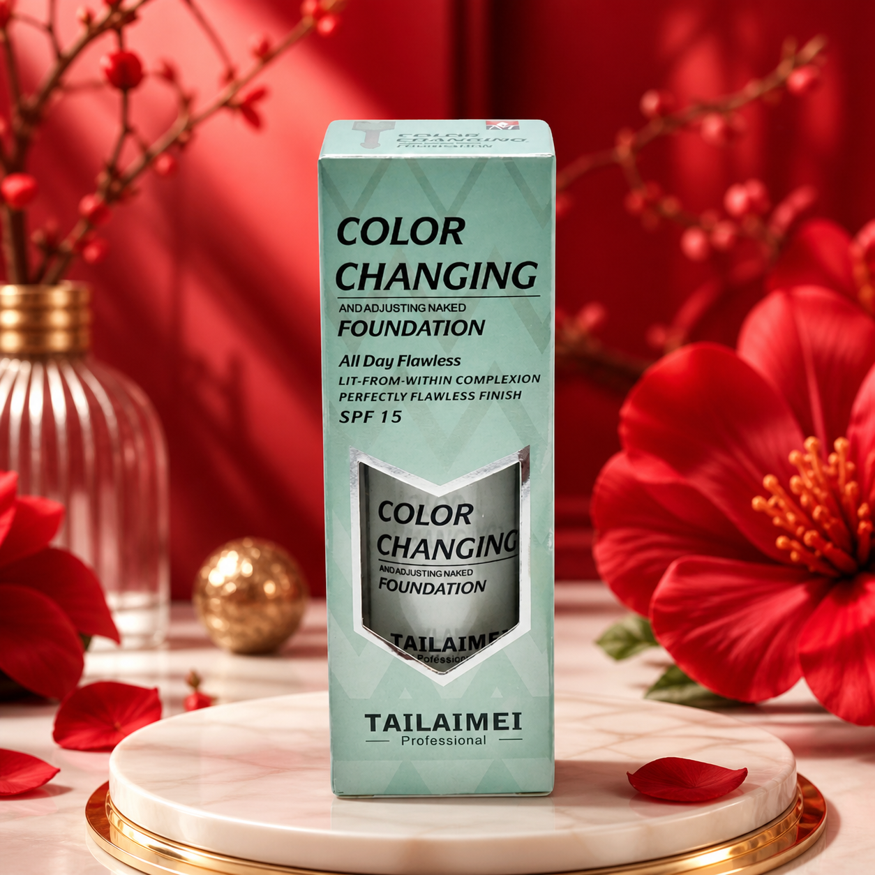 Pachet 1+1 GRATIS: Fond de Ten TLM Color Changing (Ten de Porțelan Fără Roșeață)