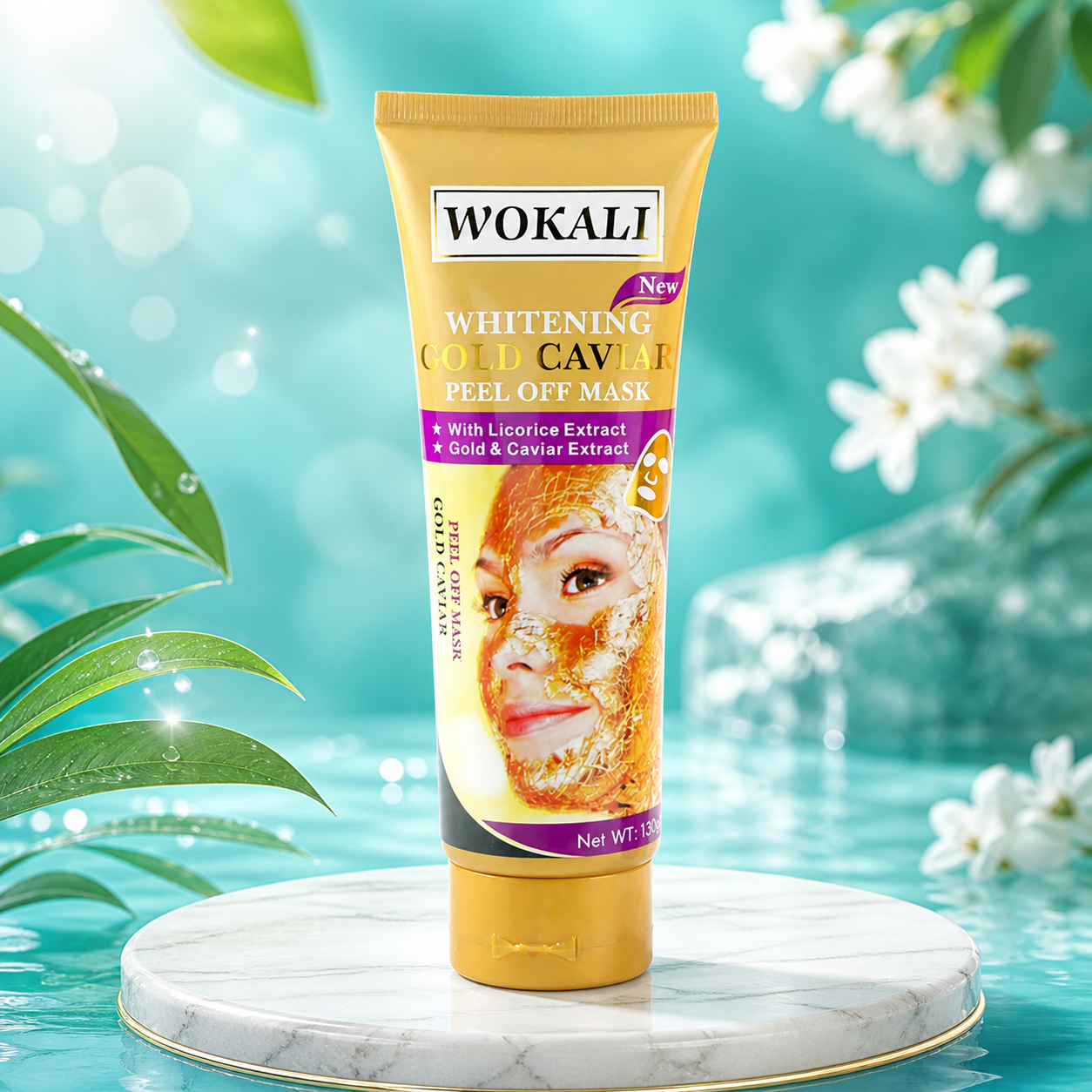 Pachet 1+1 GRATIS: Mască Aur 24K & Caviar (Ten de Porțelan)